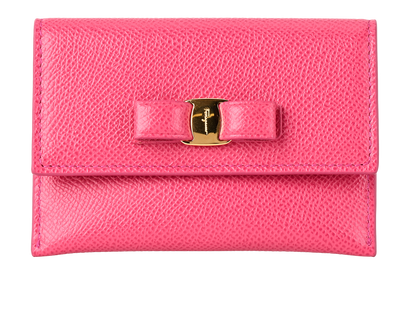 Salvatore Ferragamo Vara Bow Wallet, £140, Accessories, Pink, Leather, Front view